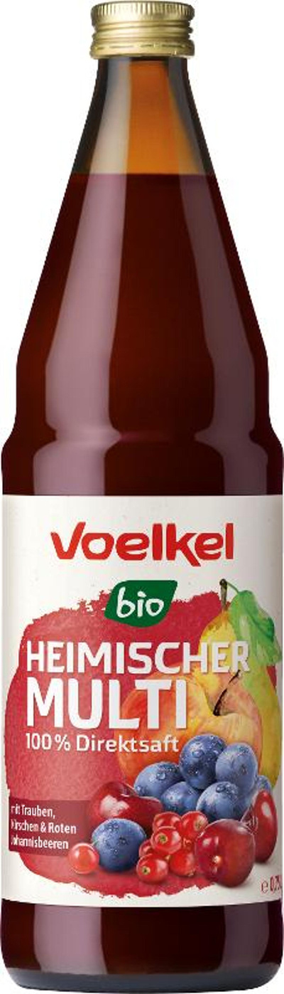 Produktfoto zu VPE Heimischer Multi Traube Kirsche 6x0,75l Voelkel