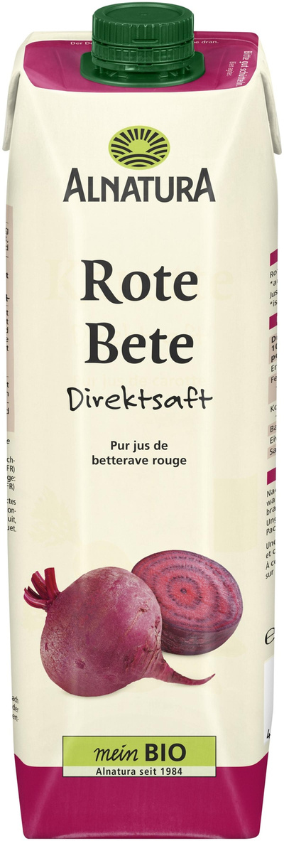 Produktfoto zu Rote Bete Saft 1l Alnatura