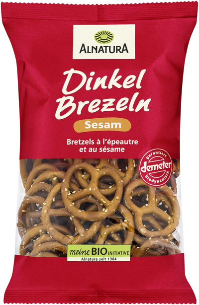Produktfoto zu Dinkel Brezeln Sesam 125g Alnatura
