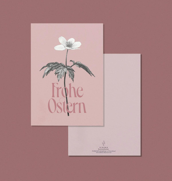 Produktfoto zu Postkarte "Frohe Ostern" Aikona Illustration