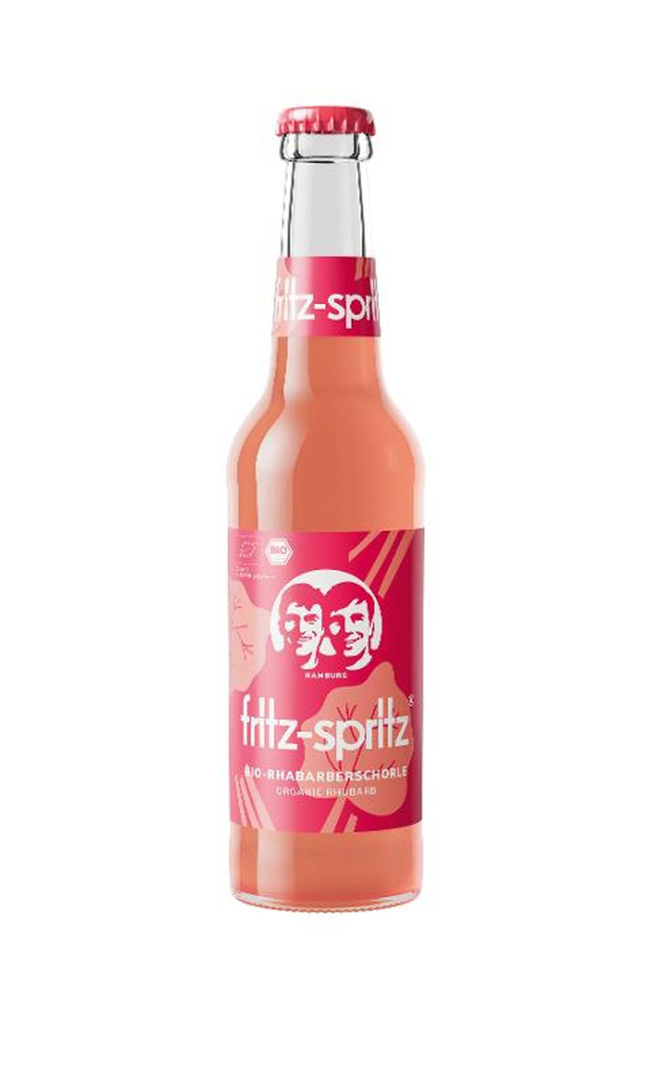 Produktfoto zu VPE Fritz Bio Rhabarberschorle 24x0,33l fritz-cola GmbH