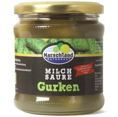 Produktfoto zu Salzgurken fermentiert 370ml Marschland