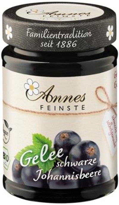 Produktfoto zu Schwarzes Johannisbeer Gelee 225g Annes Feinste