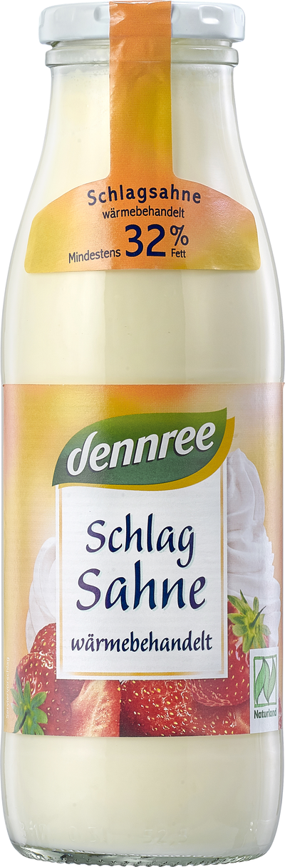 Produktfoto zu Schlagsahne 32% 500g dennree