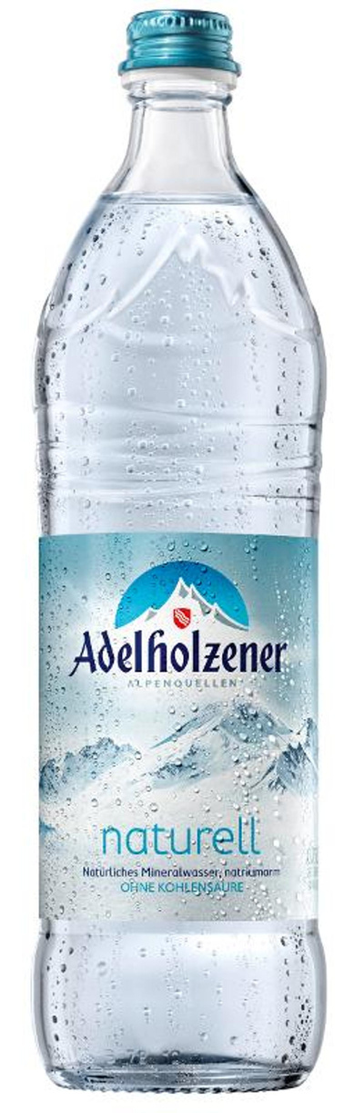 Produktfoto zu VPE Wasser naturell 12x0,75 l Adelholzener