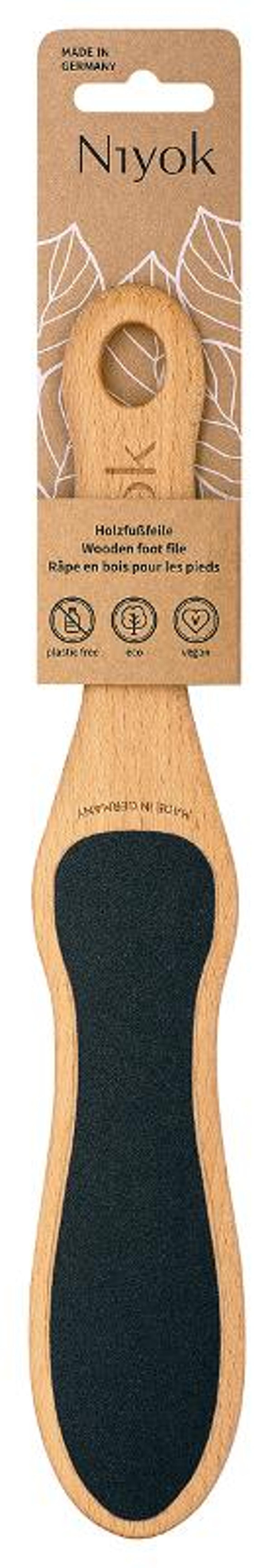 Produktfoto zu Fußfeile aus Buchenholz Niyok Natural Cosmetics