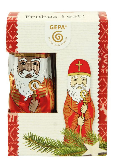 Produktfoto zu Schoko Nikolaus 125g GEPA