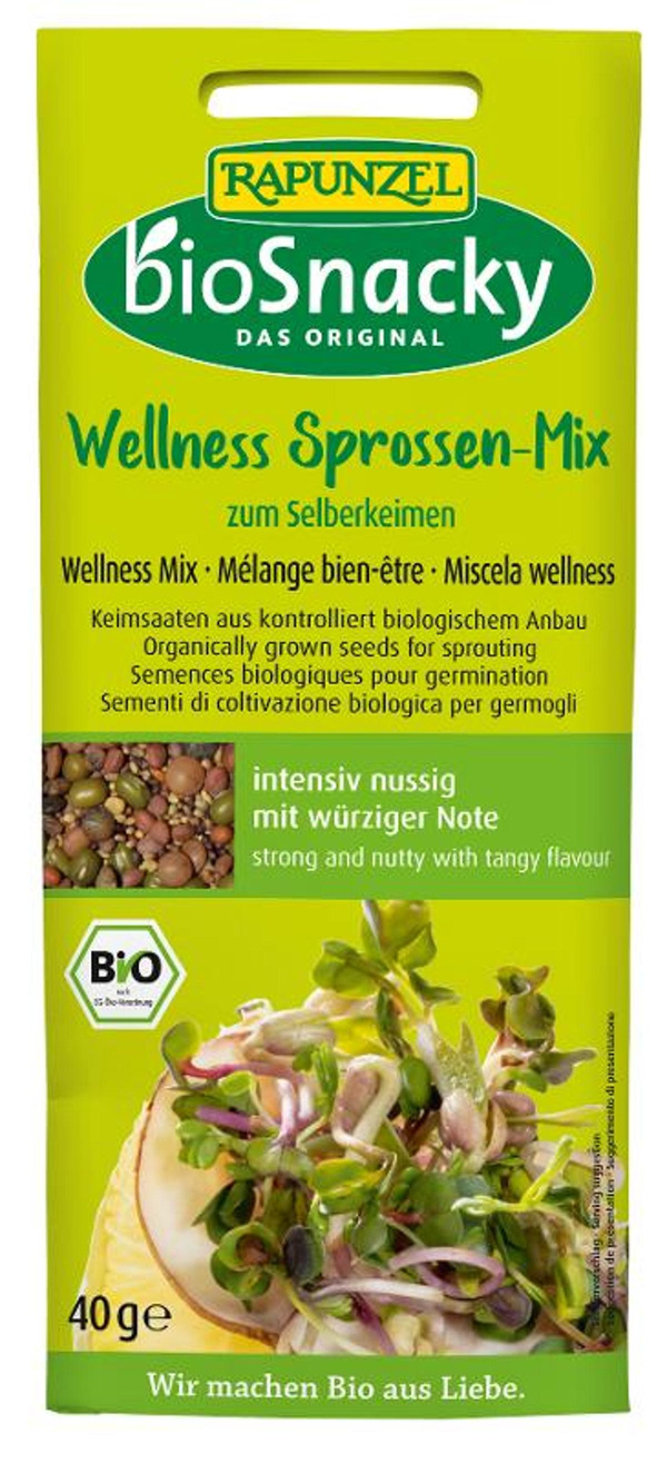 Produktfoto zu Wellness Sprossen-Mix 40g bioSnacky Rapunzel
