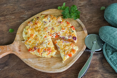 Produktfoto zu Rezept der Woche "Schüttel Pizza"