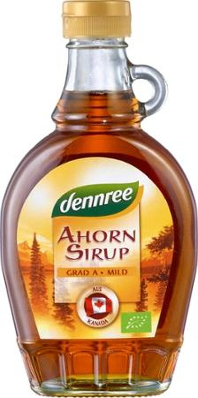 Produktfoto zu Ahornsirup Grad A mild 250 ml dennree