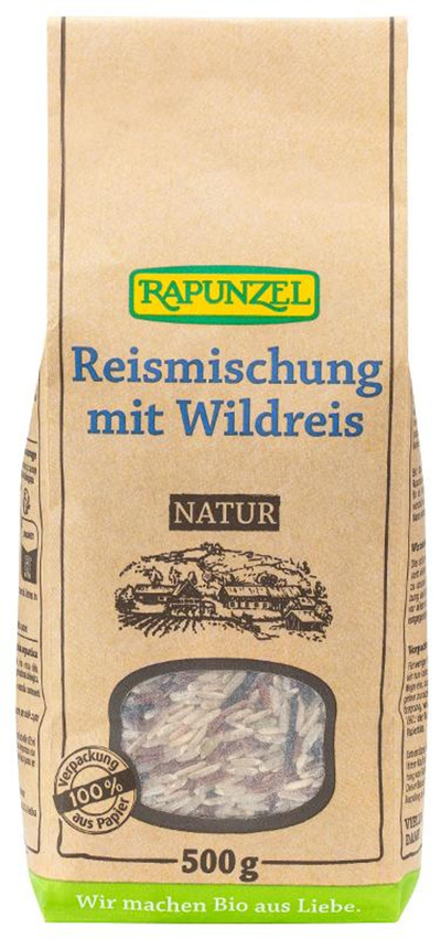 Produktfoto zu Reismischung mit Wildreis 500g Rapunzel