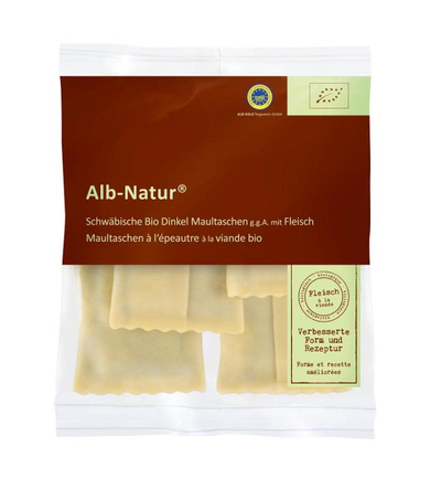 Produktfoto zu VPE Dinkel Maultaschen mit Fleischfüllung 6x300g Alb Natur