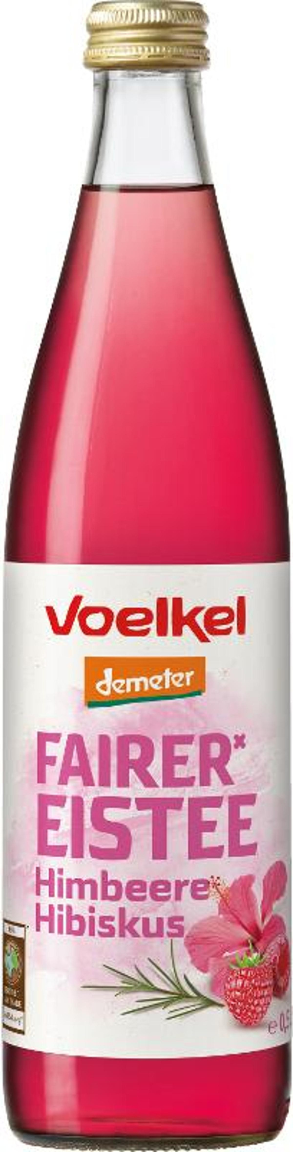 Produktfoto zu Eistee mit Himbeere Hibiskus 0,5 Voelkel