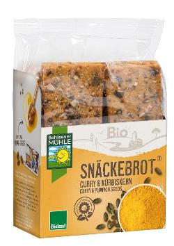 Produktfoto zu VPE Curry & Kürbiskern Snäckebrot 8x200g Bohlsener Mühle