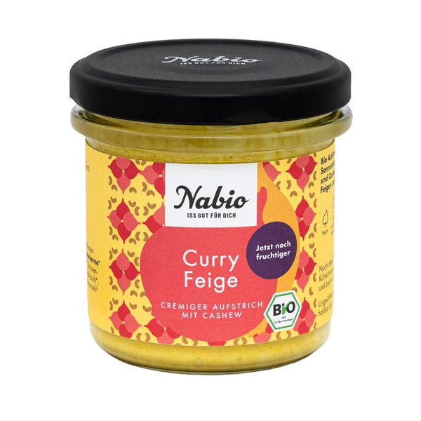 Produktfoto zu Cachew Curry Feige Creme 135g Nabio