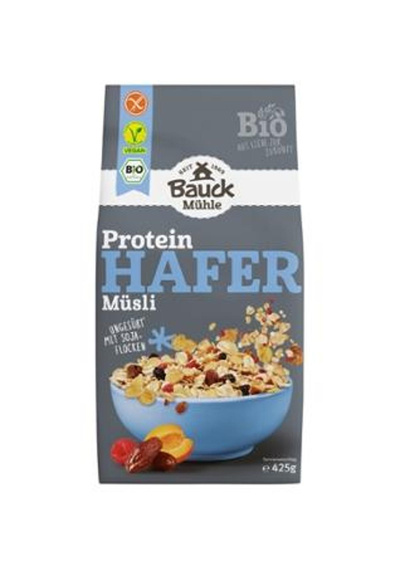 Produktfoto zu Hafer Müsli Protein gf 425g Bauck Mühle