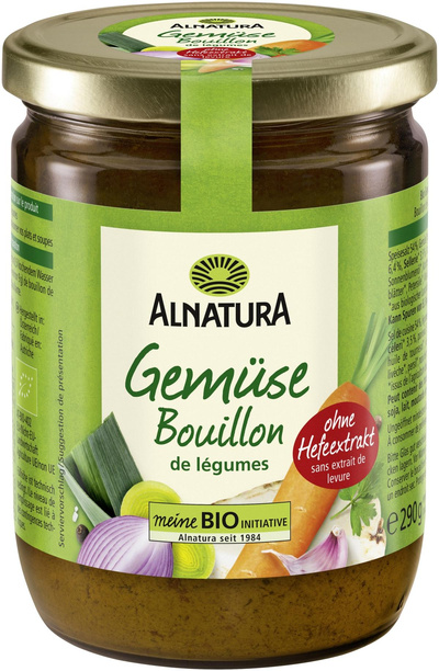 Produktfoto zu Gemüsebouillon hefefrei im Glas 290g Alnatura