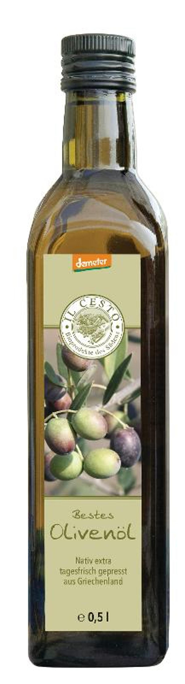 Produktfoto zu Olivenöl nativ extra 0,5l Il Cesto
