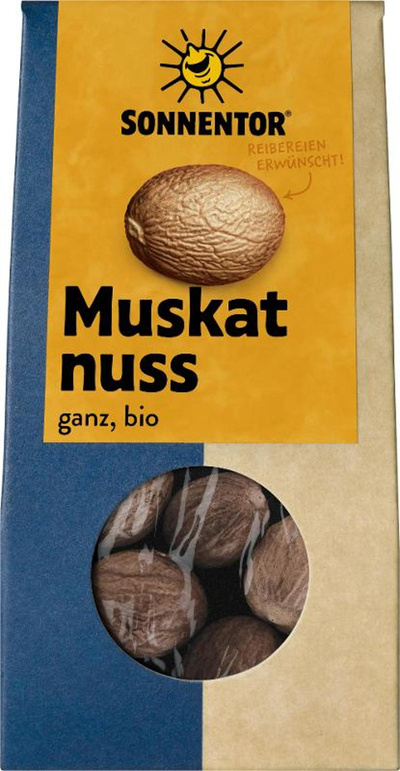 Produktfoto zu Muskatnüsse ganz 25g Sonnentor