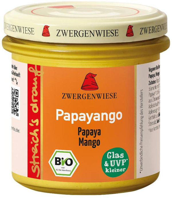 Produktfoto zu VPE Streich's drauf Papayango (Papaya-Mango) 6x135g Zwergenwiese