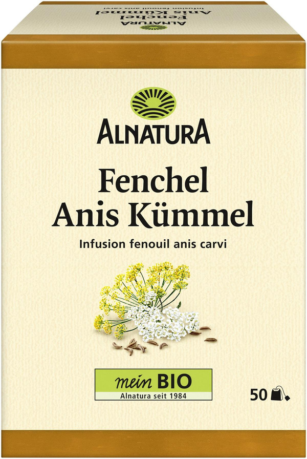 Produktfoto zu Fenchel Anis Kümmel Tee (50TB) 112,5 g Alnatura