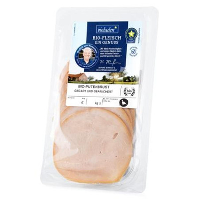 Produktfoto zu Putenbrust geräuchert 80g bioladen