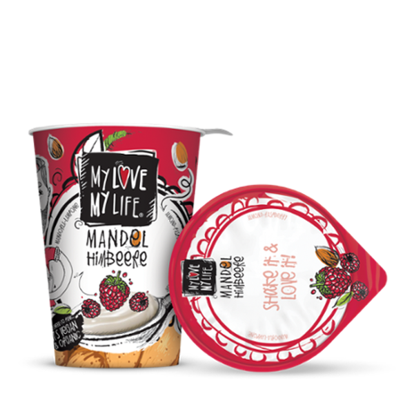 Produktfoto zu Mandel Joghurt Alternative Himbeere 180g My Love My Life