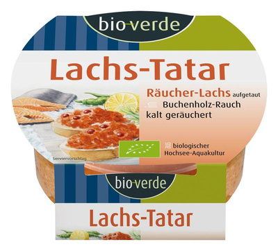 Produktfoto zu VPE Räucherlachs-Tatar  4x125g  bioverde