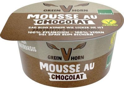 Produktfoto zu VPE Vegane Mousse Chocolat Noir 6x100g Greenhorn