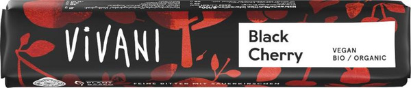 Produktfoto zu Schokolriegel Black Cherry 35g Vivani