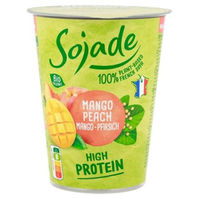 Produktfoto zu VPE Sojajoghurt Mango-Pfirsich 6x400g Sojade