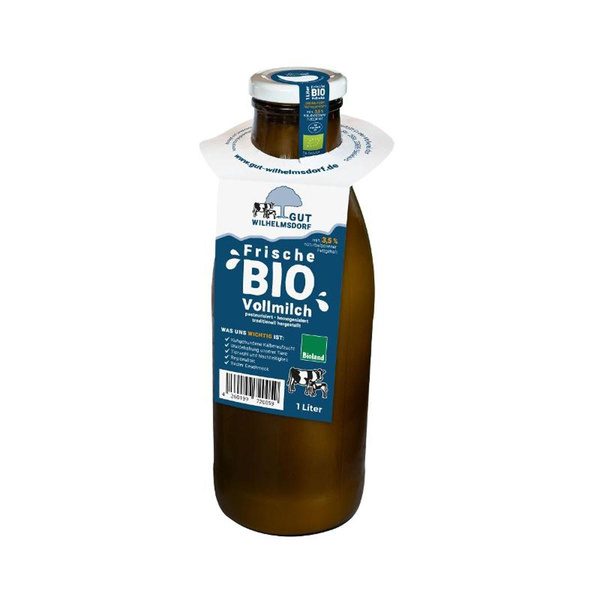 Produktfoto zu Milch 3,5% 1 l Gut Wilhelmsdorf