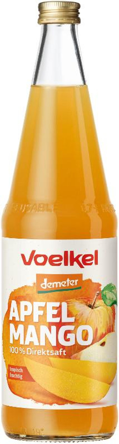 Produktfoto zu Apfel-Mangosaft 0,7 l Voelkel