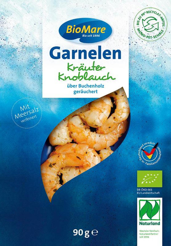 Produktfoto zu Garnelen mit Kräutern & Knoblauch 90g Bio Mare