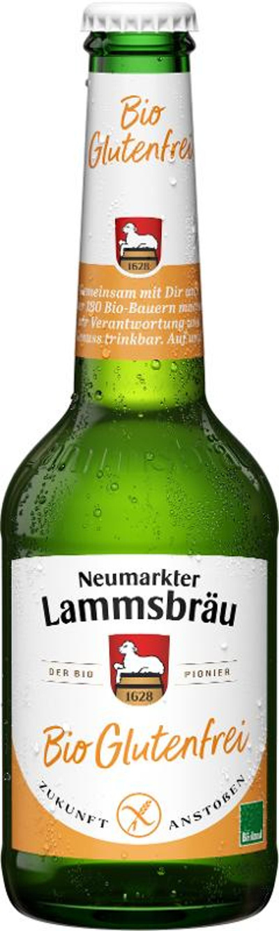 Produktfoto zu VPE Bier Lammsbräu Glutenfrei 10x0,33 l Neumarkter Lammsbräu