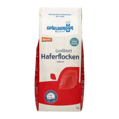 Produktfoto zu Haferflocken Großblatt 1kg  Spielberger
