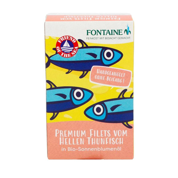Produktfoto zu Thunfisch in Sonnenblumenöl 120g Fontaine