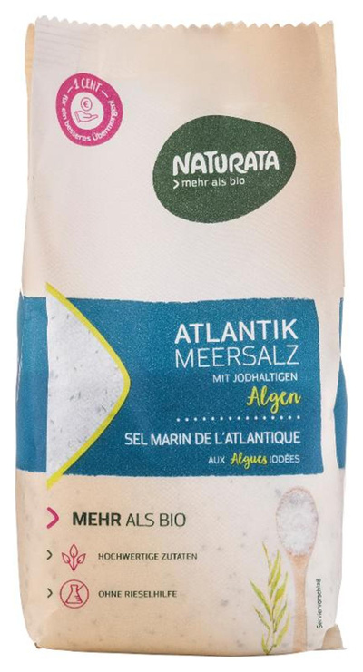 Produktfoto zu VPE Meersalz Atlantik m.jodh.Algen 6x500g Naturata