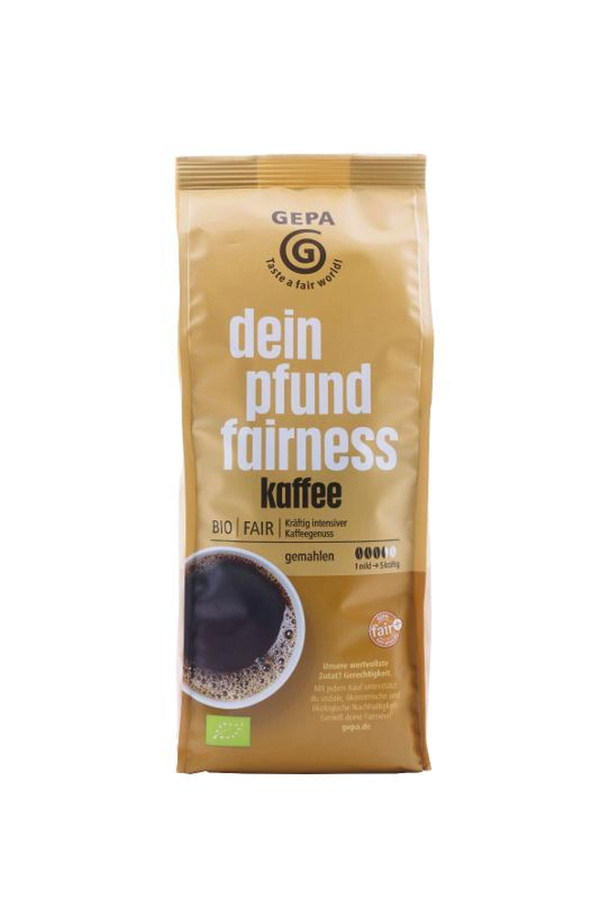 Produktfoto zu Faires Pfund Kaffee gemahlen 500g GEPA