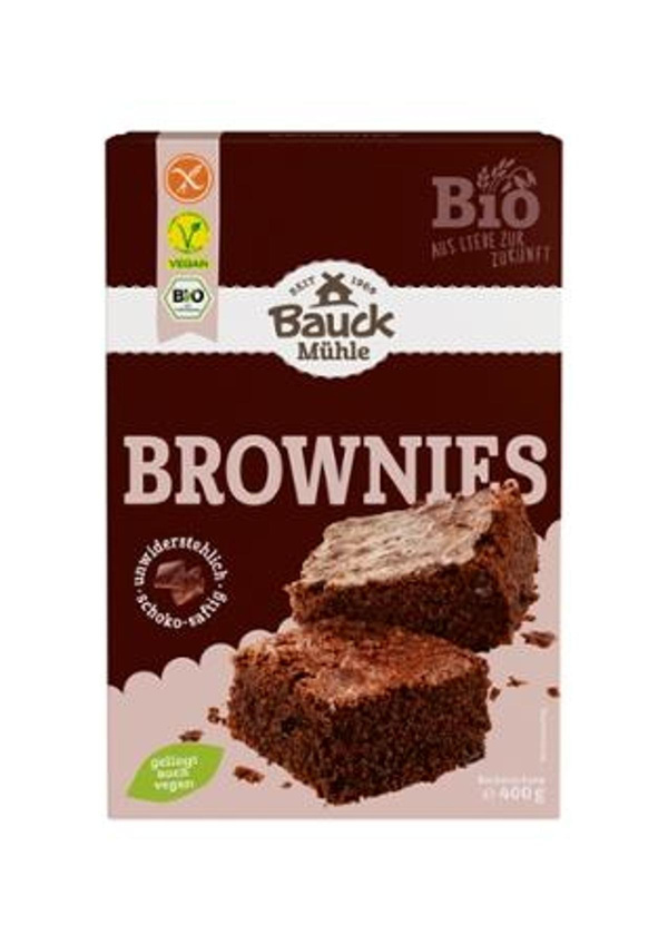 Produktfoto zu Brownies glutenfrei Backmischung 400g Bauckhof