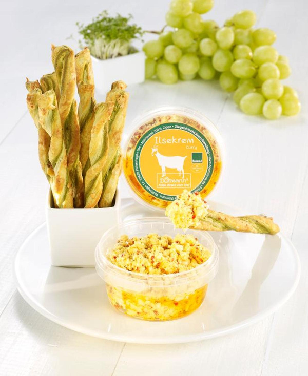 Produktfoto zu Ilsekrem  Ziegenfrischkäse Curry 150g Dörmanns