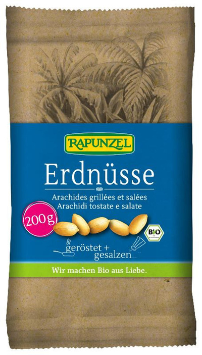 Produktfoto zu Erdnüsse geröstet & gesalzen 200g Rapunzel