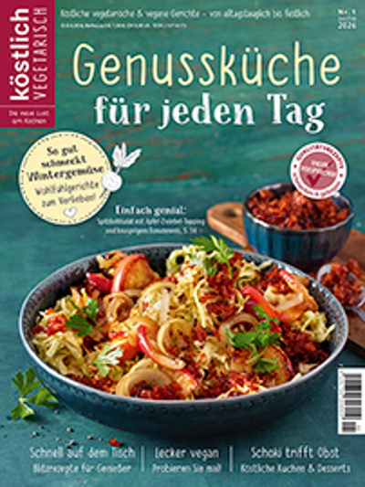 Produktfoto zu Köstlich vegetarisch Januar - Februar 2026