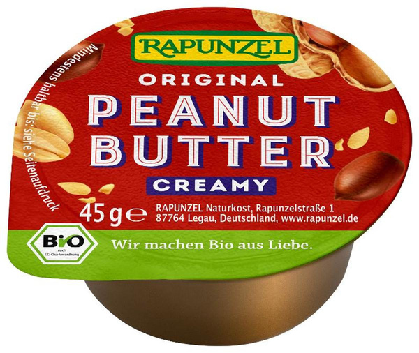 Produktfoto zu Peanutbutter creamy 45g Rapunzel