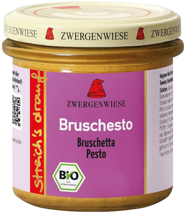 Produktfoto zu Brotaufstrich streich's drauf "Bruschesto" 135g  Zwergenwiese