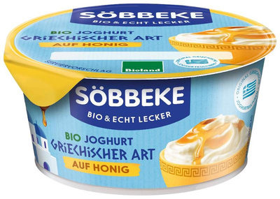 Produktfoto zu Joghurt griechische Art auf Honig 150g Söbbeke