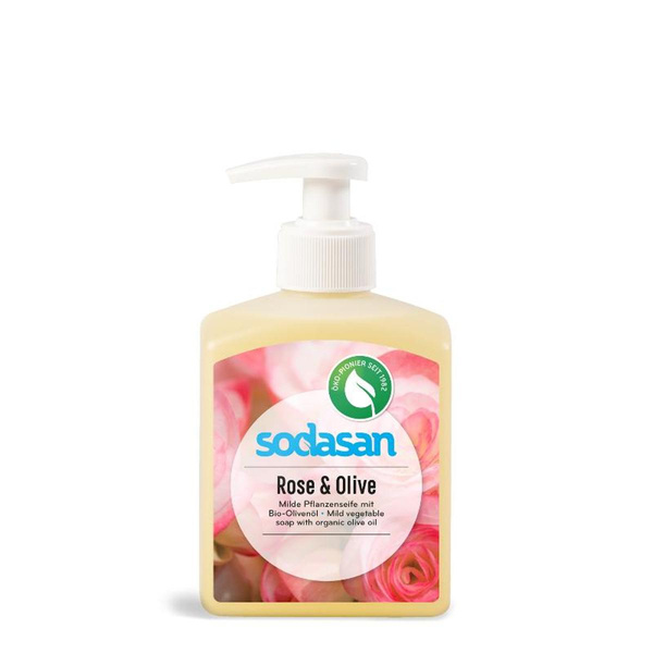 Produktfoto zu Flüssigseife Rose Olive 300ml Sodasan