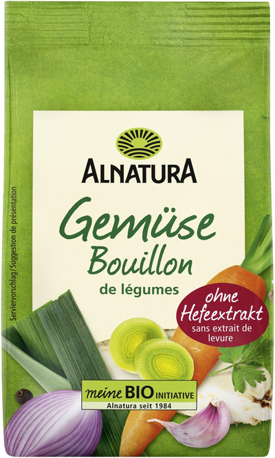 Produktfoto zu Gemüsebouillon hefefrei Nachfüllpackung 290g Alnatura
