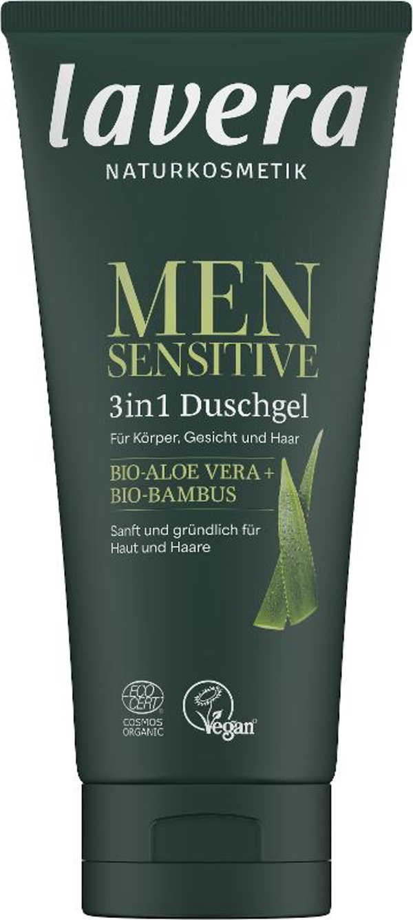 Produktfoto zu Men sensitiv 3 in 1 Duschgel 200ml Lavera