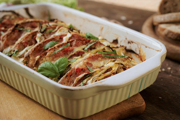 Produktfoto zu Rezeptkarte Spitzkohlauflauf